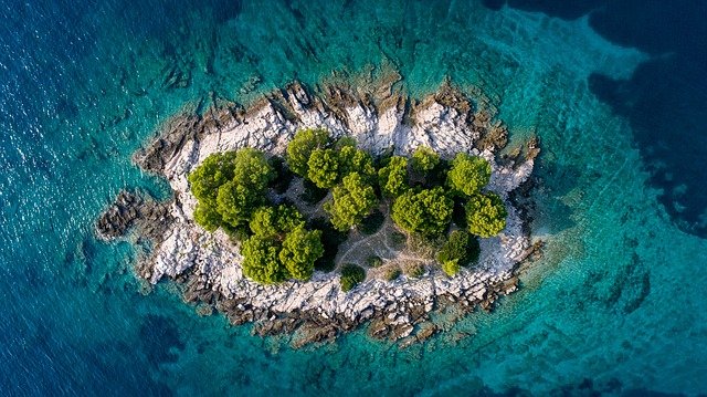 ostrůvek u Chorvatska